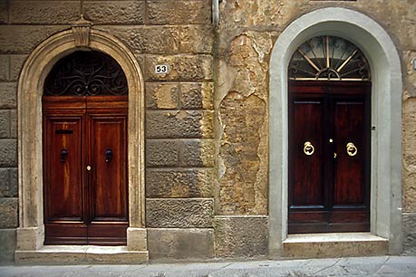 Montalcino doors, Tuscany