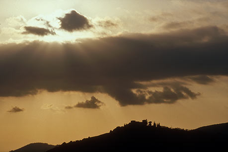 Tuscany evening sky