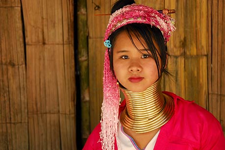 Longneck girl at Mae Rim, Thailand