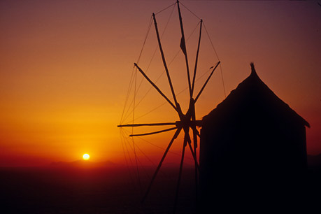 Oia windmill, Santorini