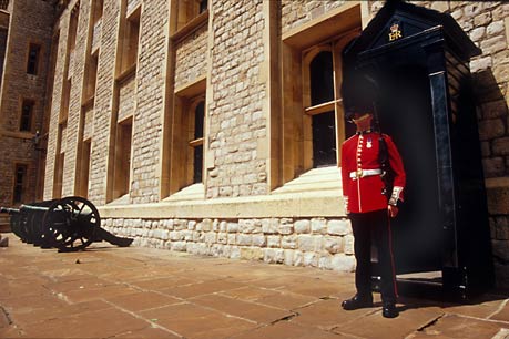 Guard at Tower of London, England